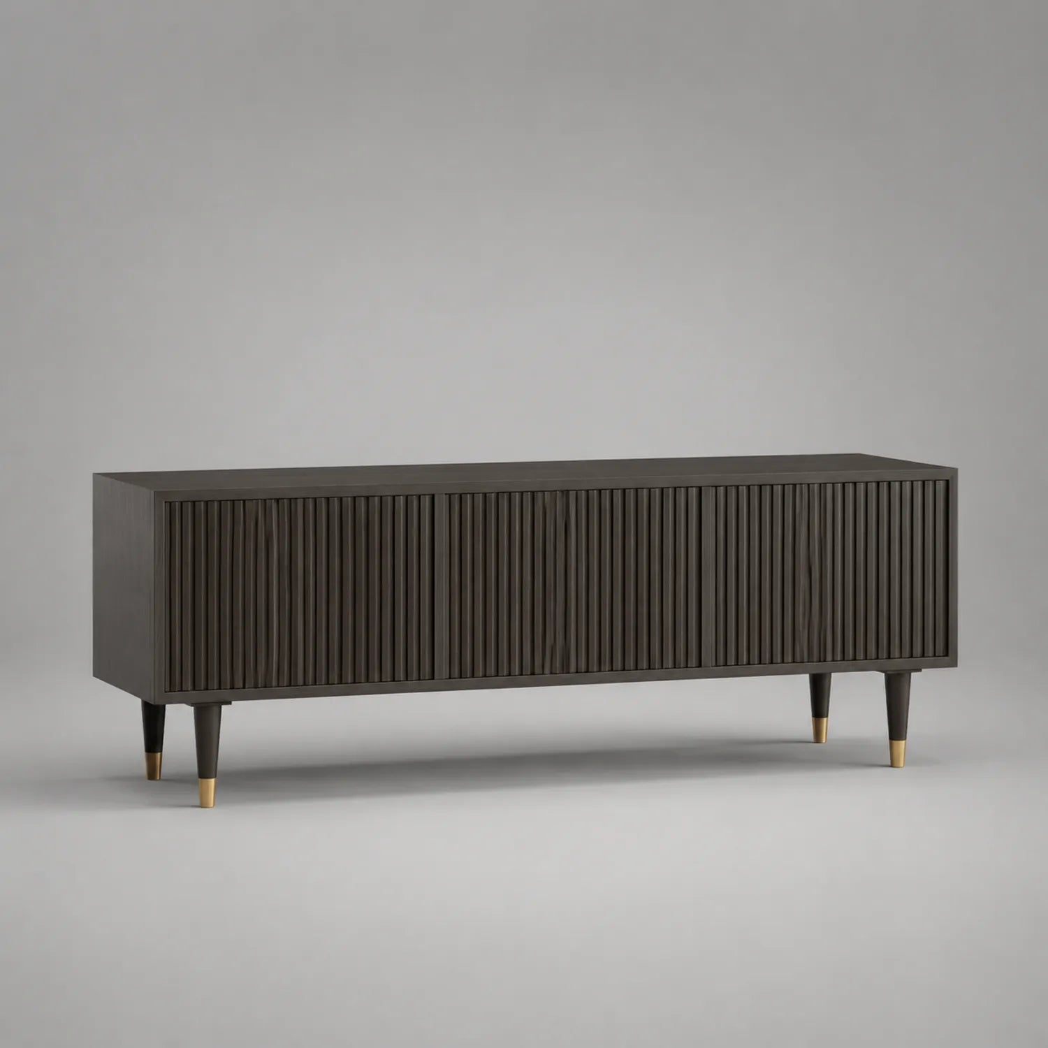 Holz TV-Schrank Dunkelbraun 180x40x60cm
