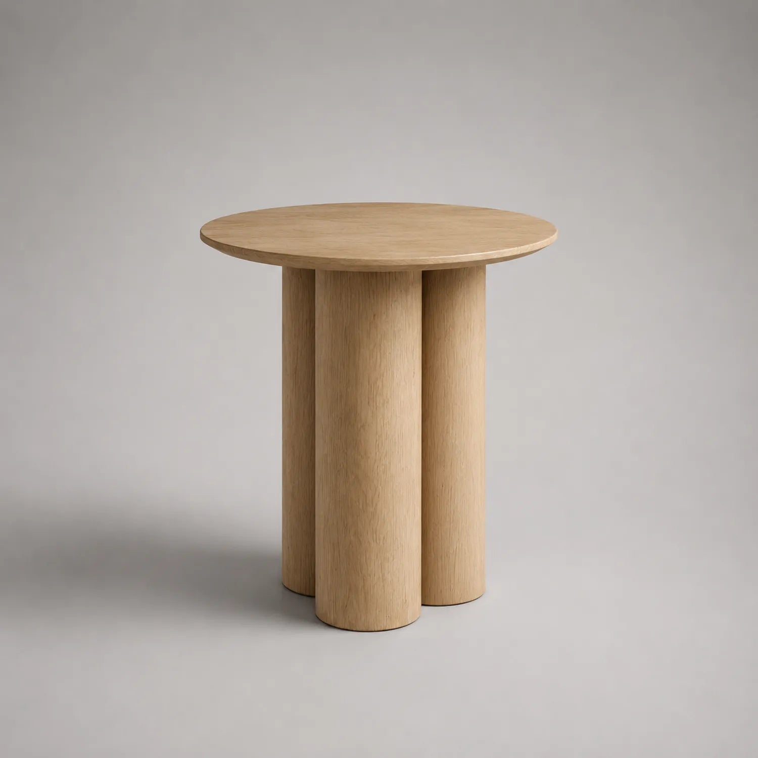 Runder Holztisch Eiche Ø50x55 cm