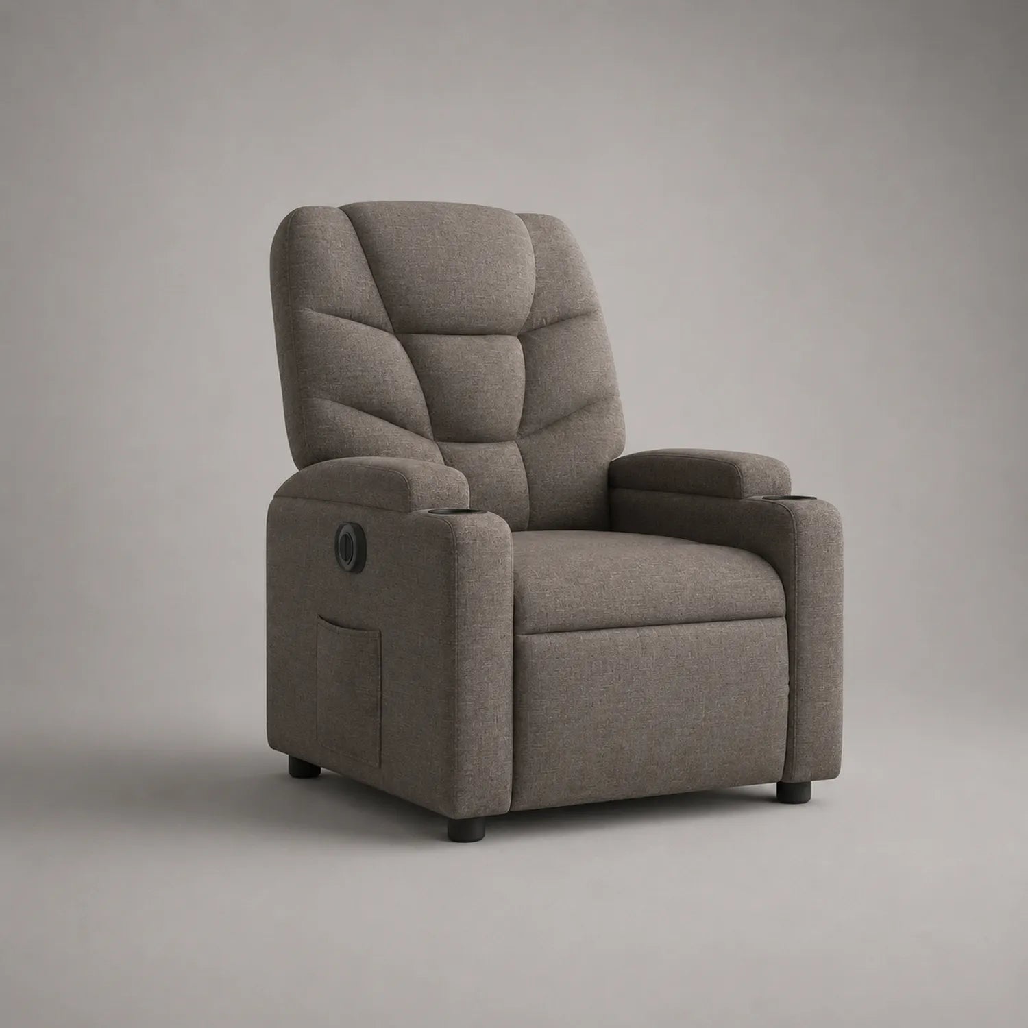 Reclinersessel mit Polyestergewebe Braun 105x80x85cm