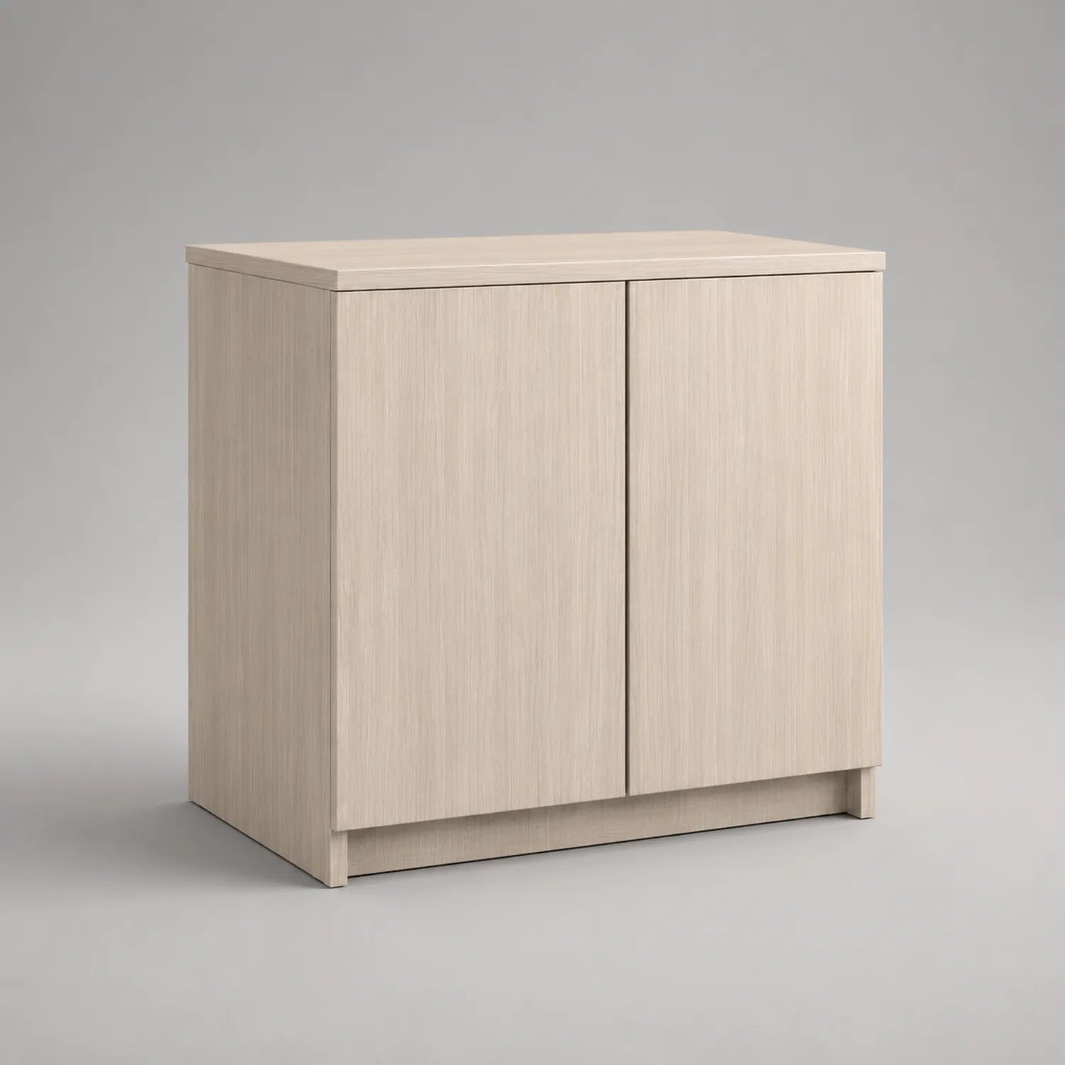 MDF Schrank mit Flügeltüren Hellbraun 100x50x80cm