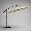 Ampelschirm Aluminium Polyester Beige 3m