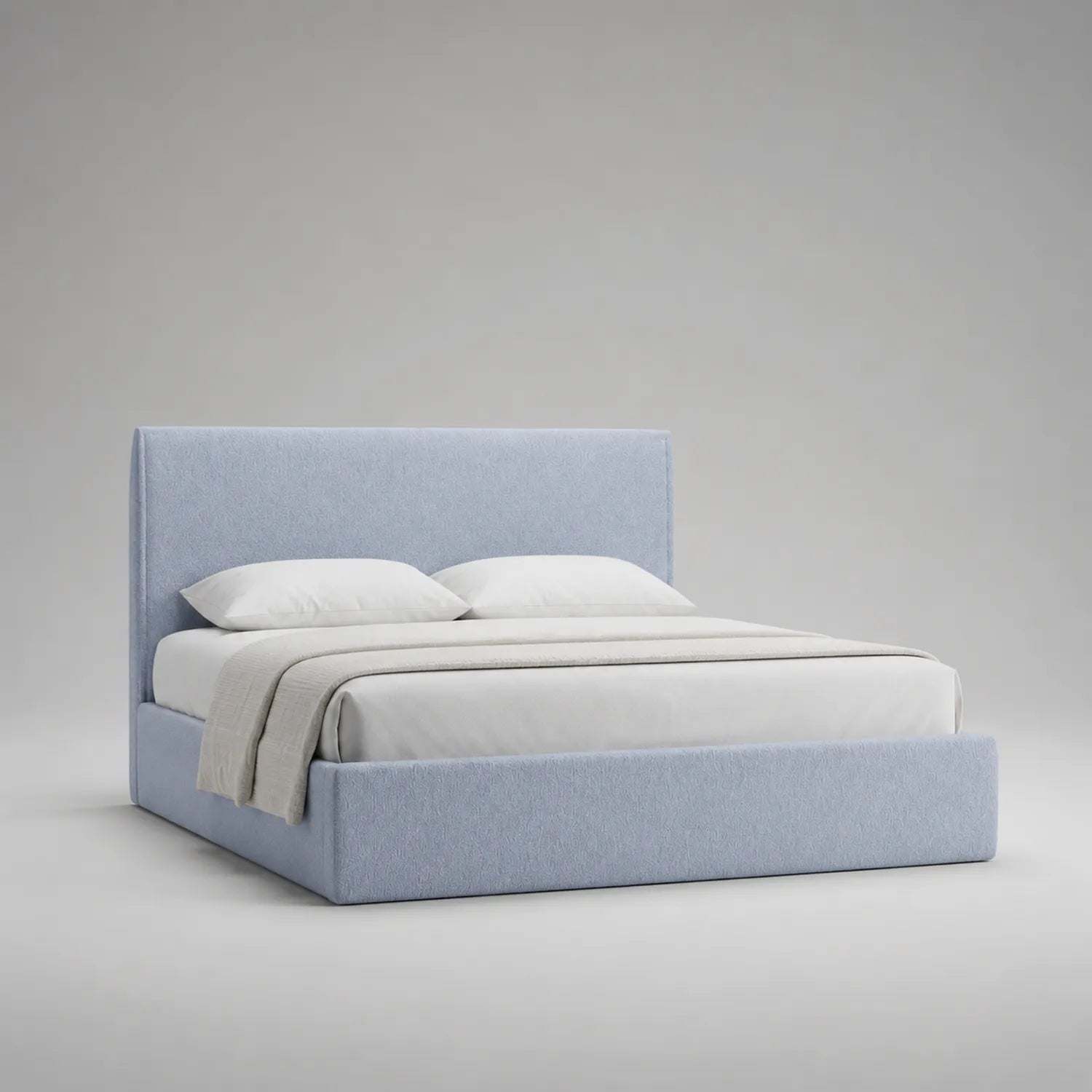 Stoffbett 200x200 cm Blau