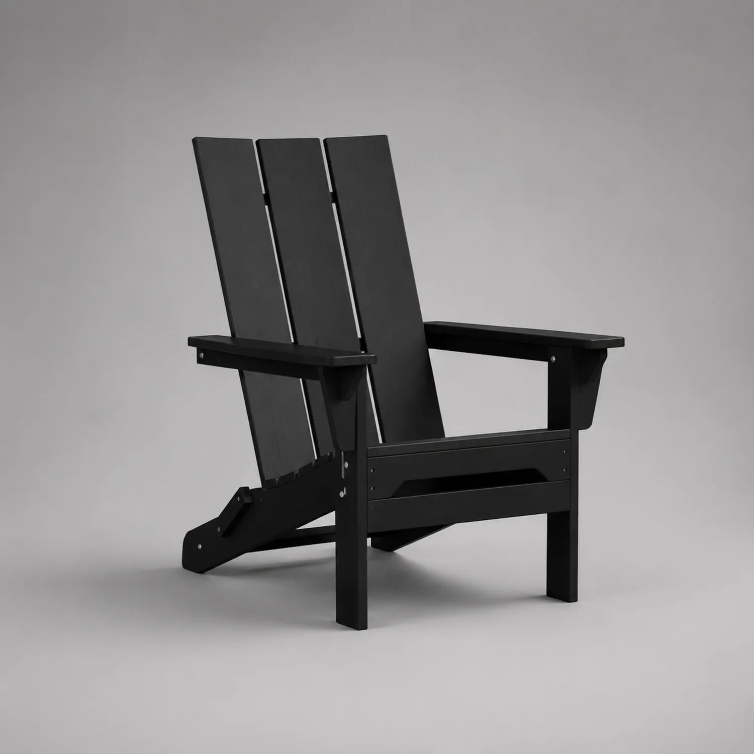 Adirondack Gartenstuhl Holz Schwarz 90x75x90 cm