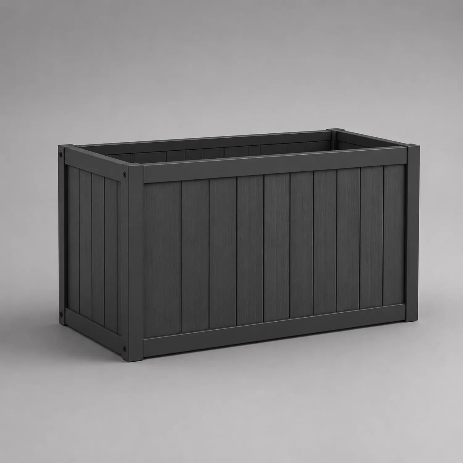 Kunststoff Pflanzkübel Rechteckig Anthrazit 100x50x60 cm