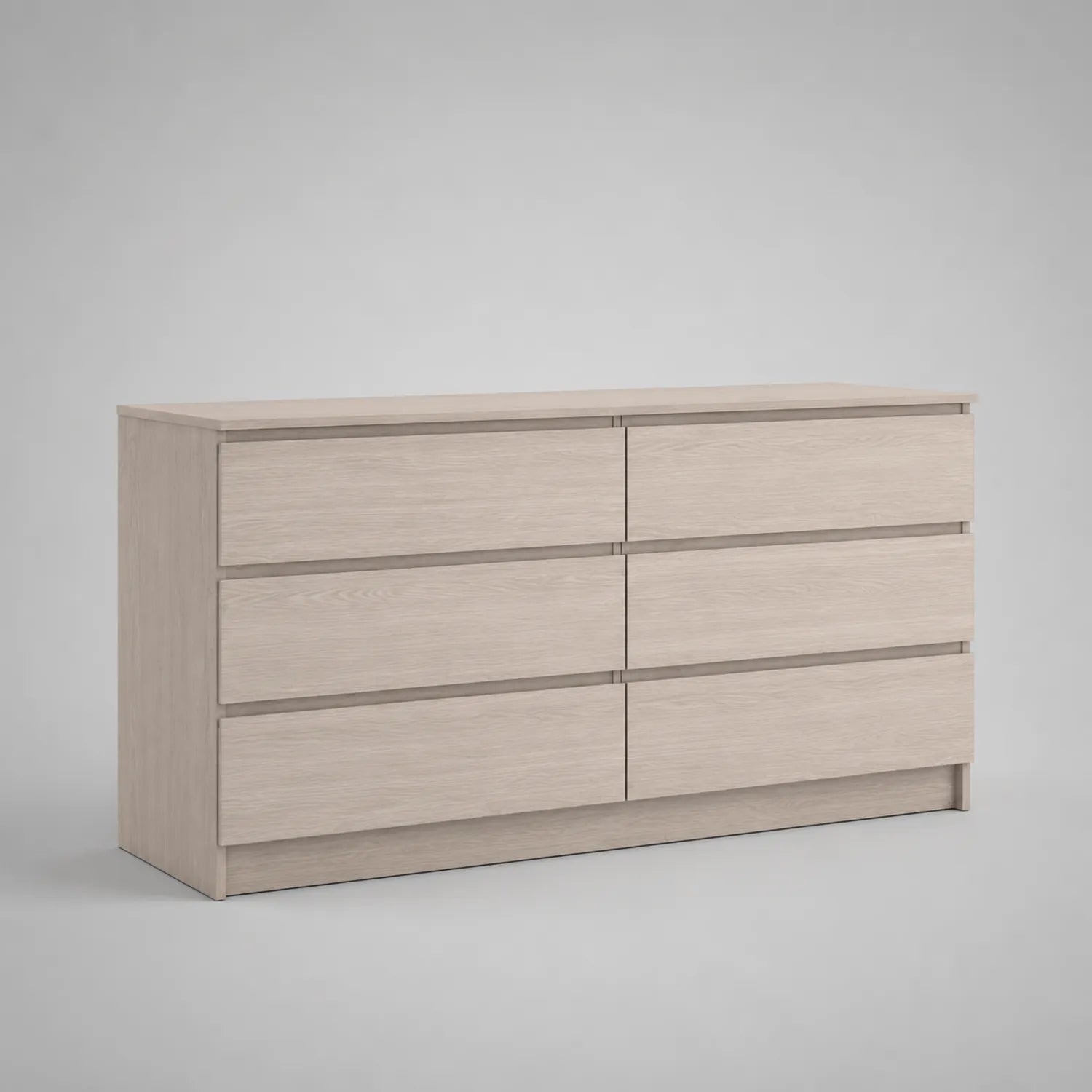 Kommode mit 6 Schubladen aus Holz 140x75x45 cm