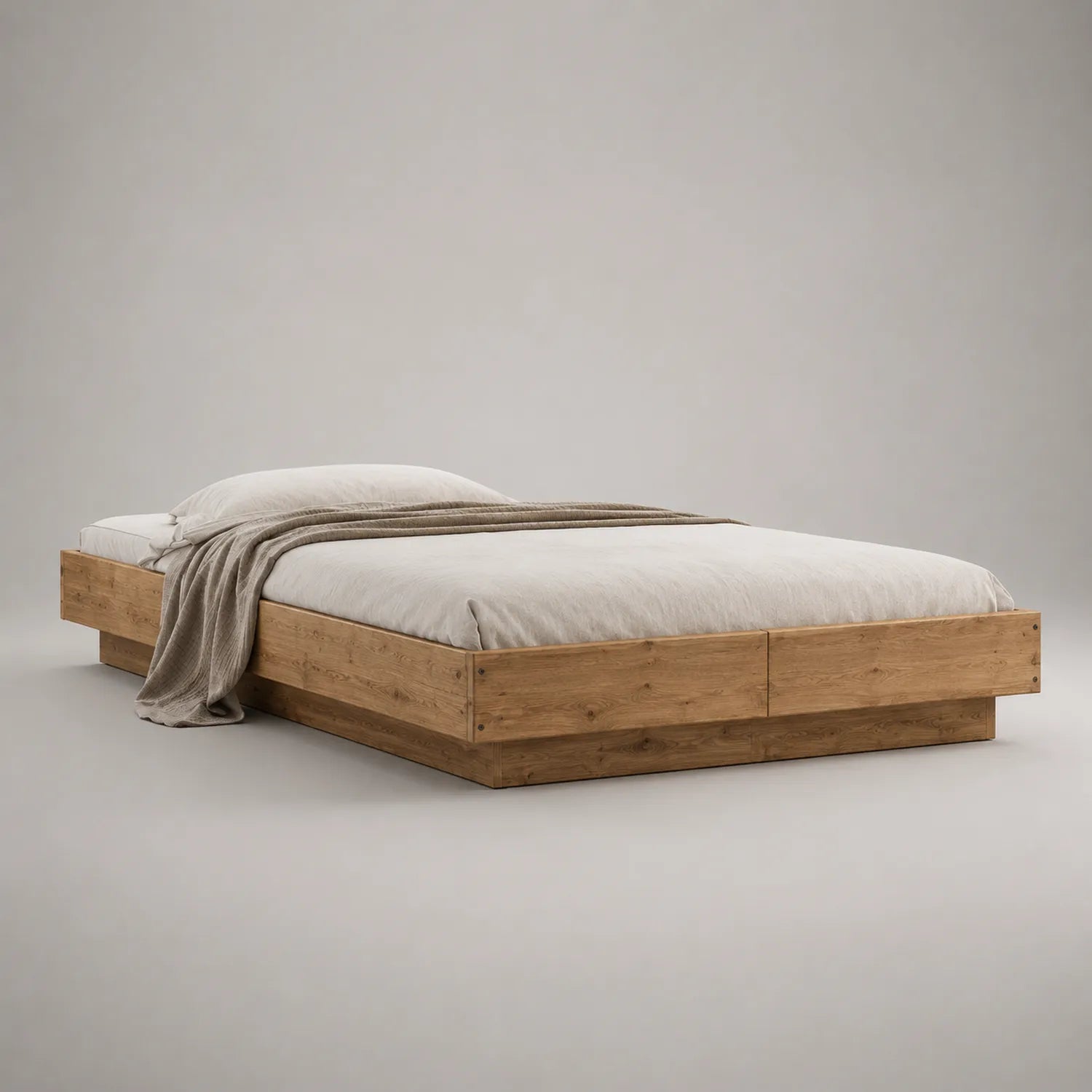 Holzbett 200x180cm Natur