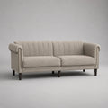 3-Sitzer Sofa Stoff Beige