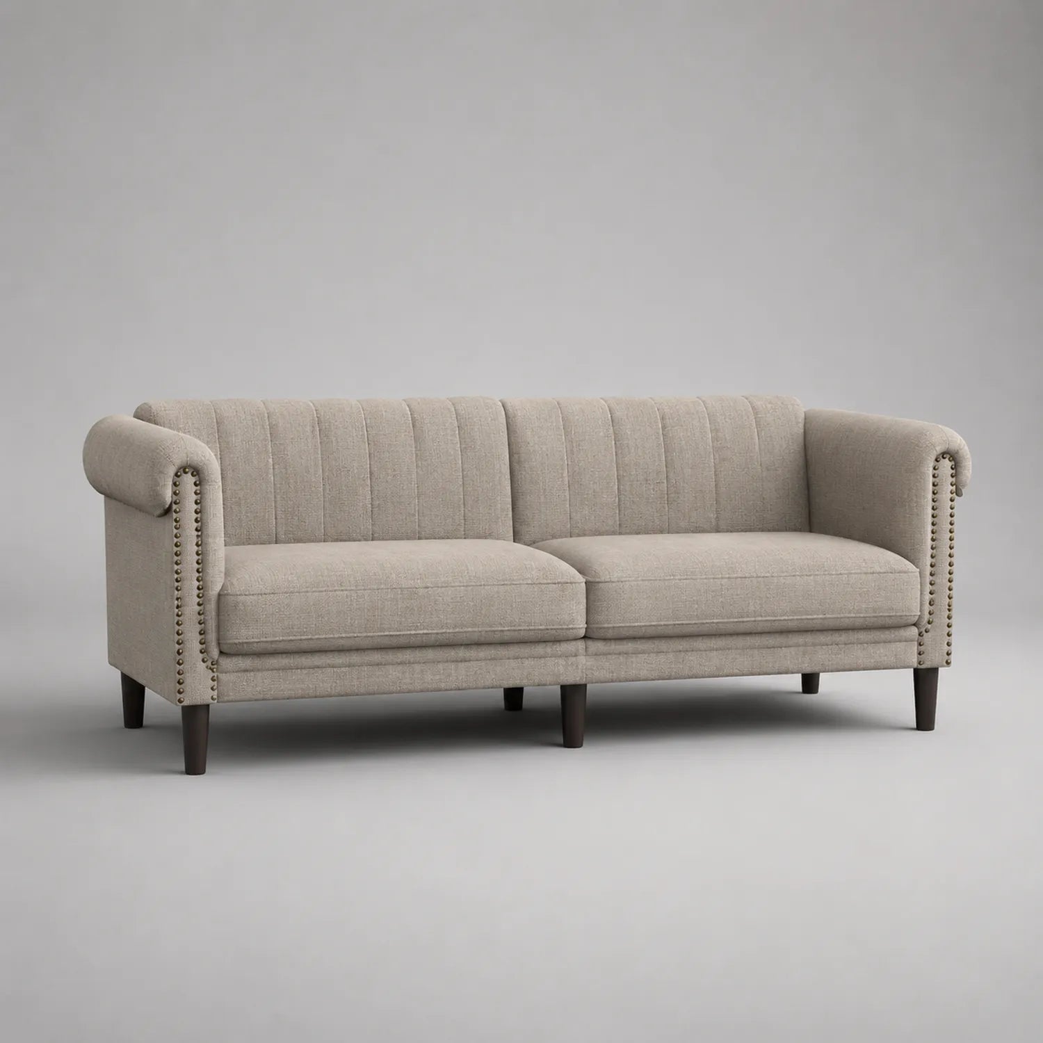 3-Sitzer Sofa Stoff Beige