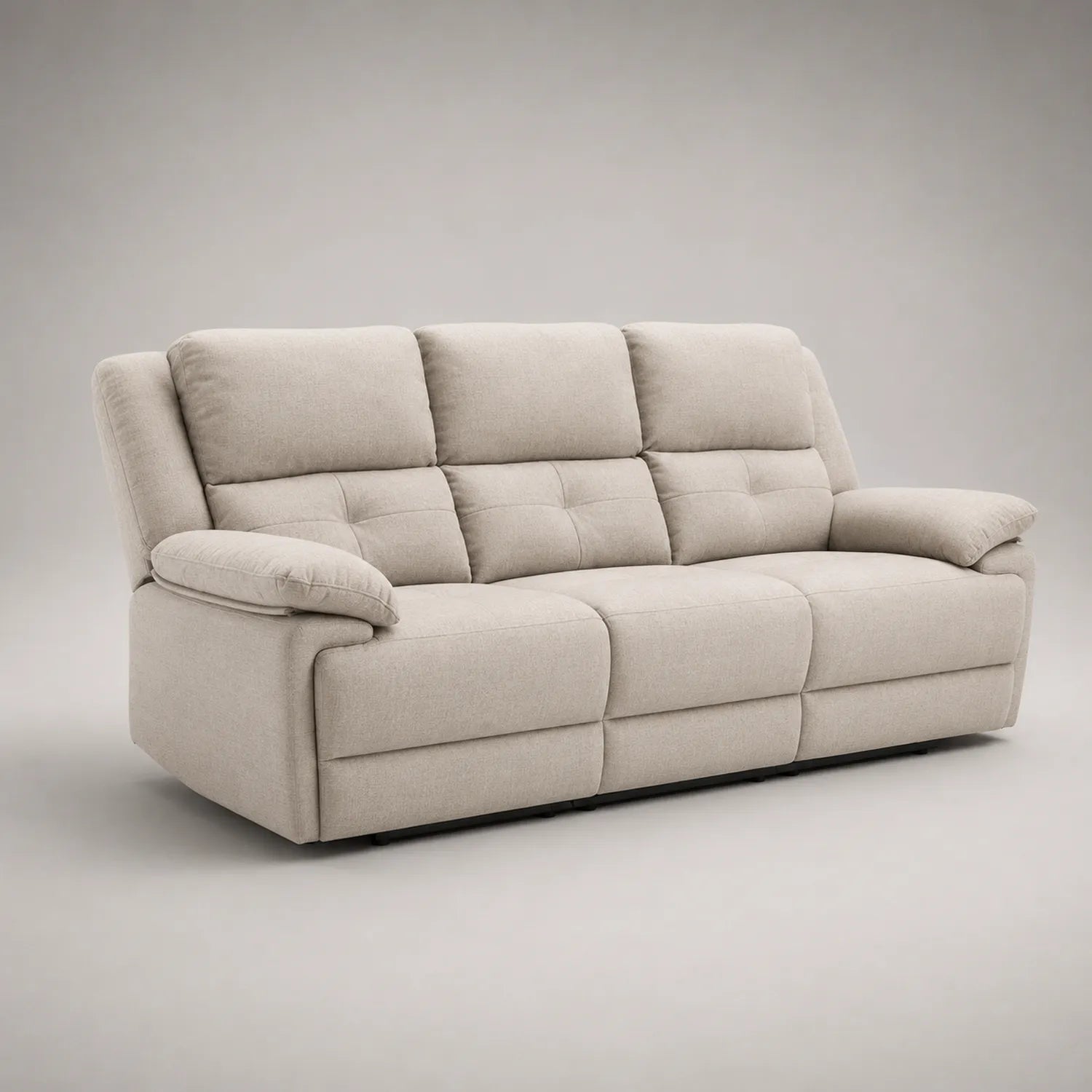 3-Sitzer Sofa Stoff Beige 210cm
