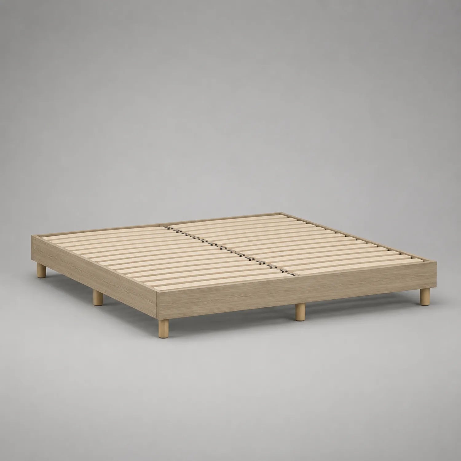 Holzbett 180x200 cm Eiche Natur