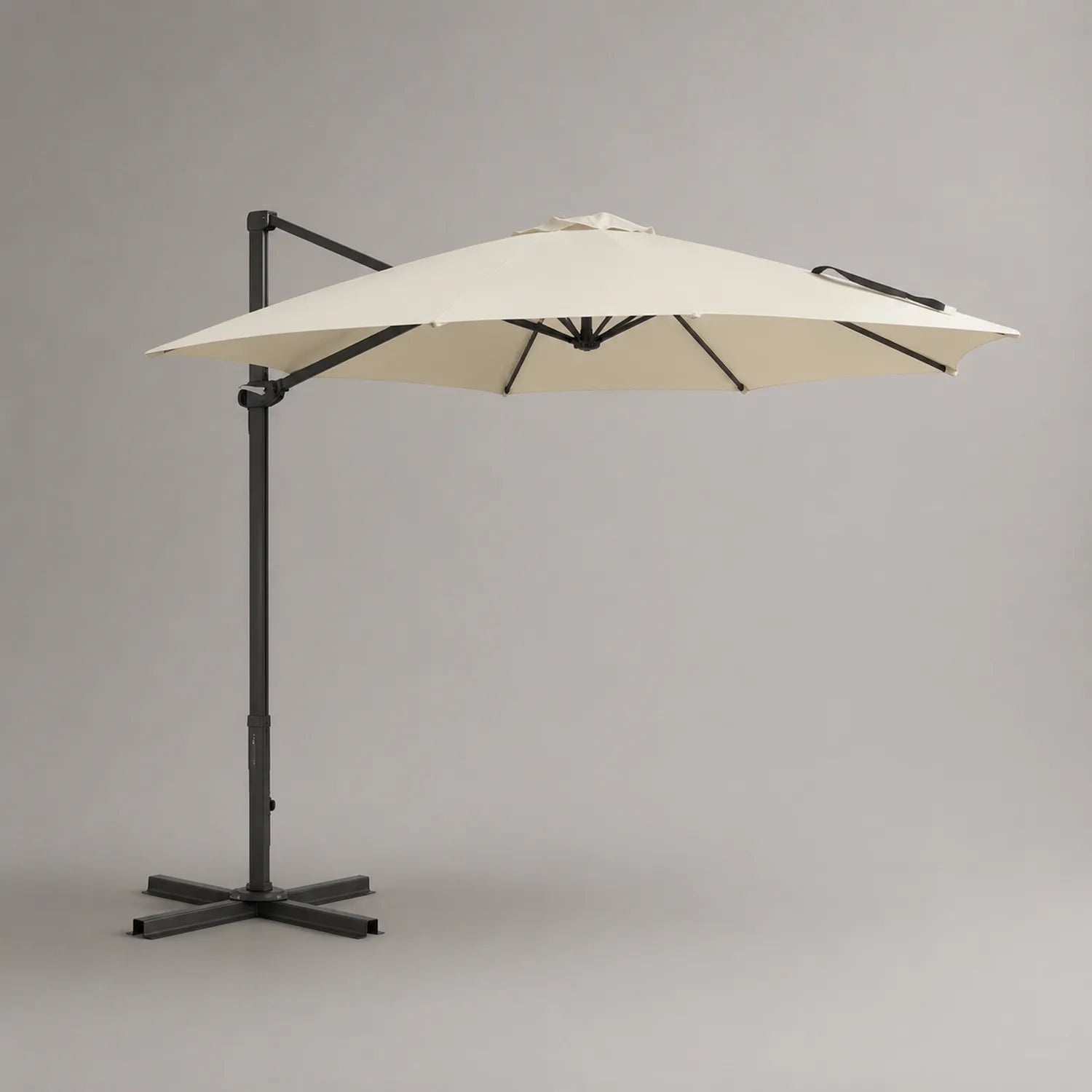 Ampelschirm Aluminium Polyestergewebe 3m Beige
